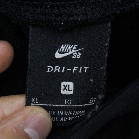 Nike SB Sweat Shorts Mens XL Black Solid Drawstring Casual Heavyweight Dri-Fit - Picture 3 of 6